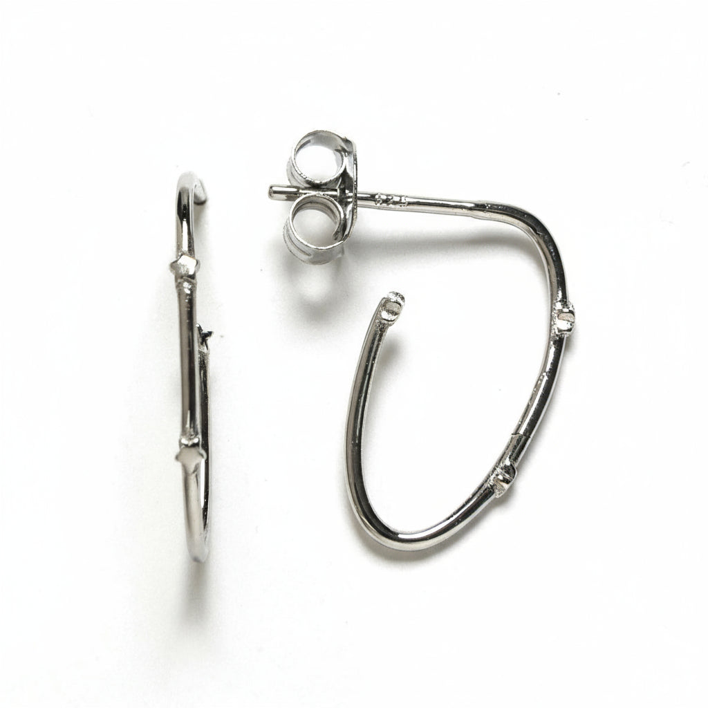 Aros estrellas Plata