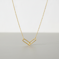 Collar Dúo Eslabones Oro