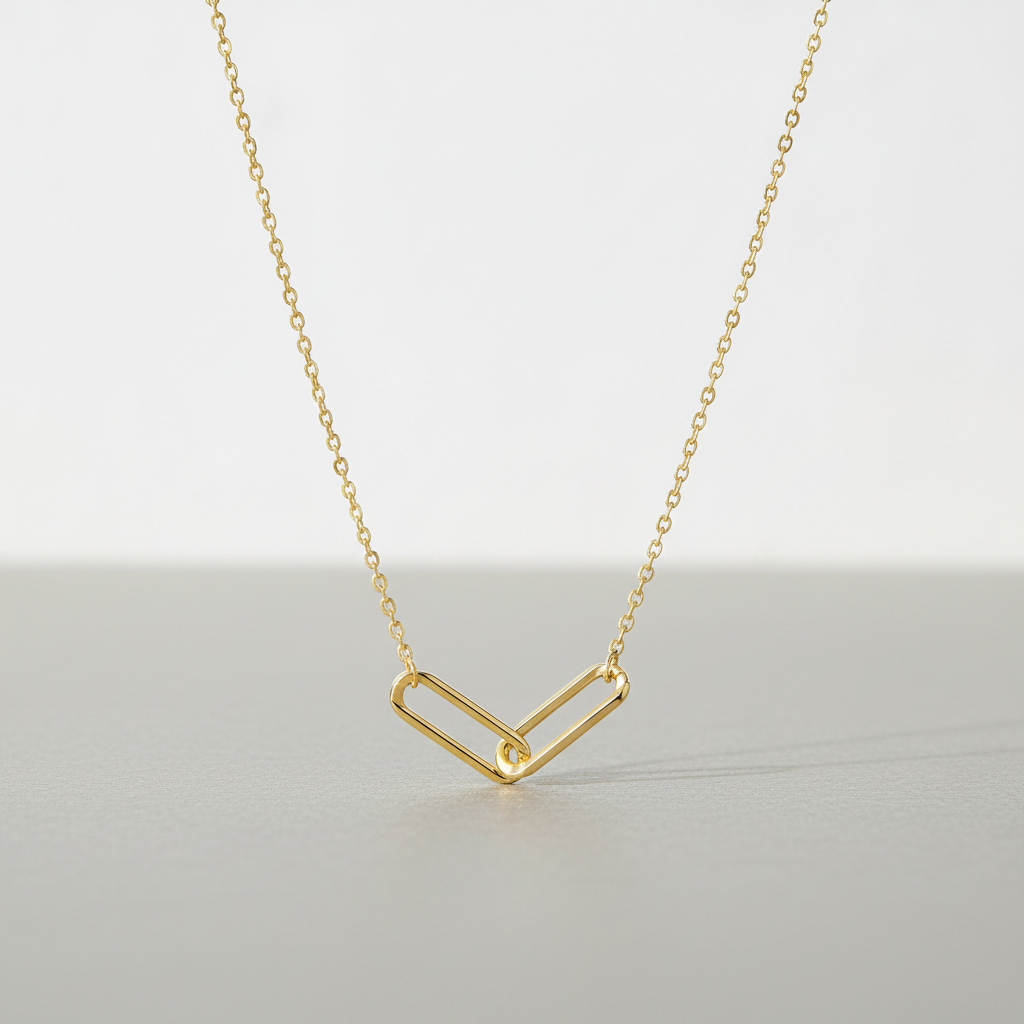 Collar Dúo Eslabones Oro