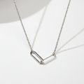 Collar Dúo Eslabones Plata