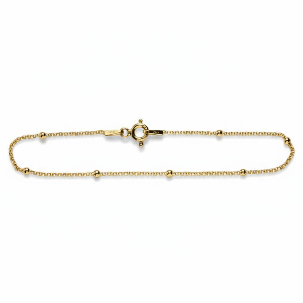 Pulsera bolitas Oro