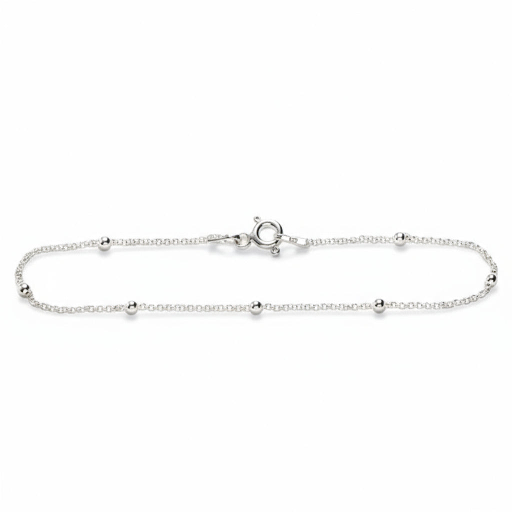 Pulsera bolitas Plata
