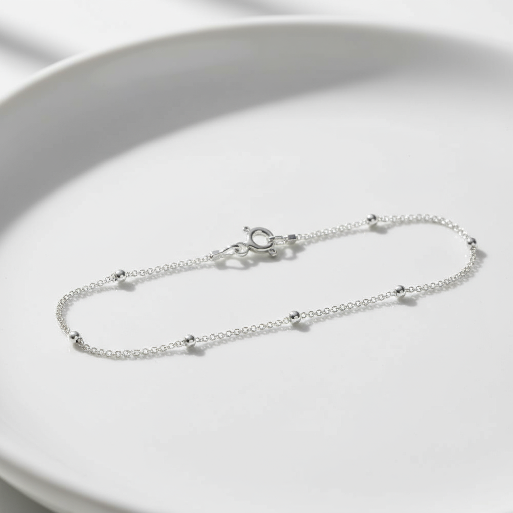 Pulsera bolitas Plata