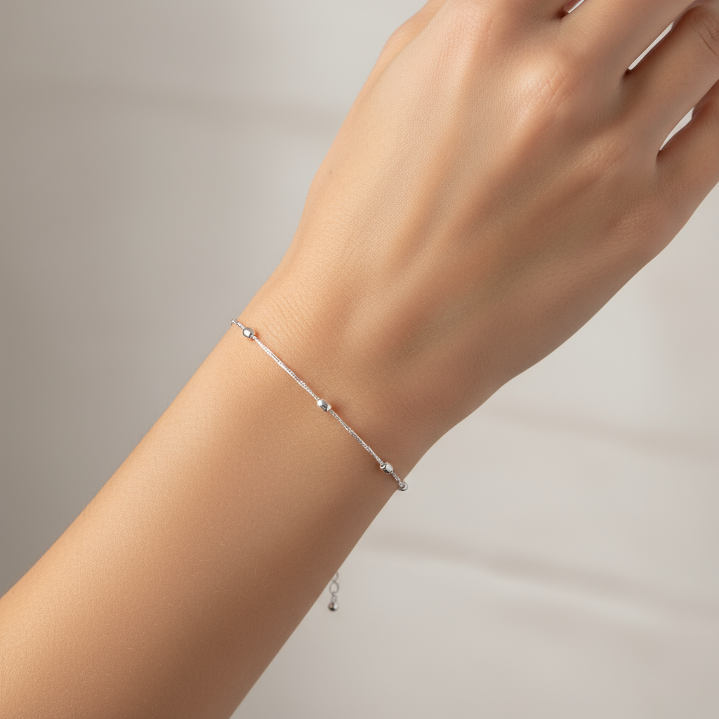 Pulsera óvalos Plata