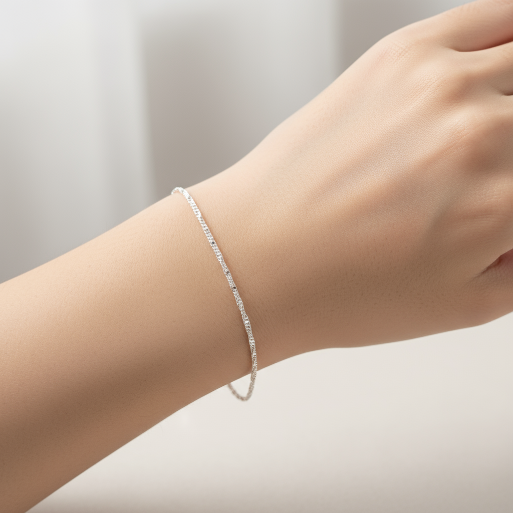 Pulsera plaquitas Plata