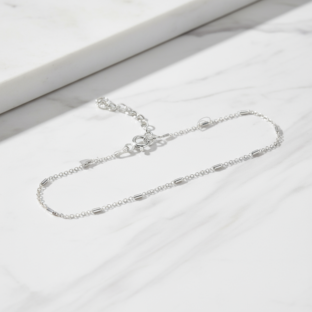 Pulsera tubitos Plata