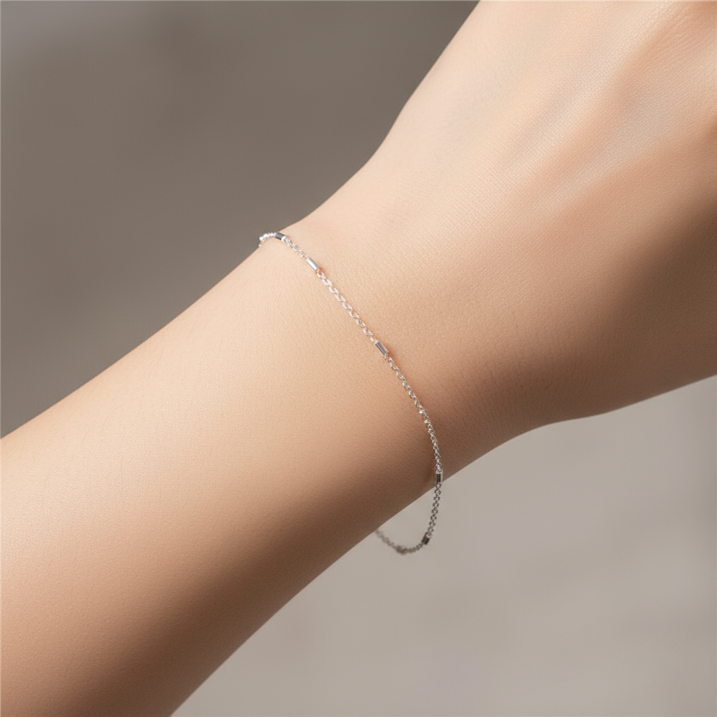 Pulsera tubitos Plata