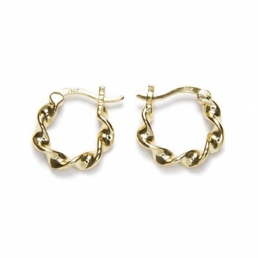 Pendientes criollas rizadas Oro