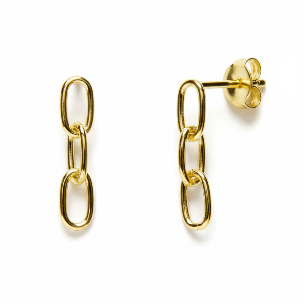 Pendientes cadena Oro